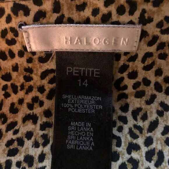 Halogen Animal Print Tank Top Size 14P 14 Petite - Picture 3 of 3
